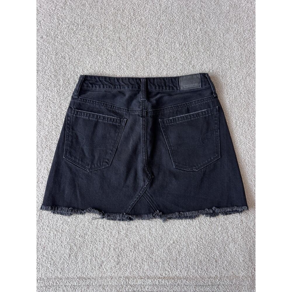 Denim mini skirt AMERICAN EAGLE hi rise festival mini 5 button size 2